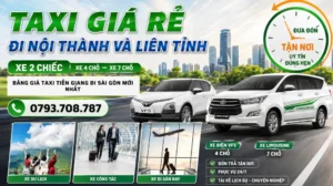 Bảng Giá Taxi Tiền Giang Đi Sài Gòn Mới Nhất
